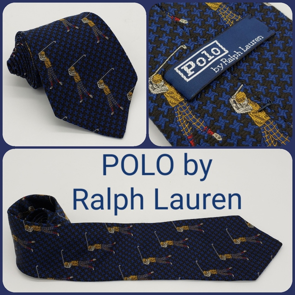 Polo by Ralph Lauren Golf Swing 100% Silk Necktie